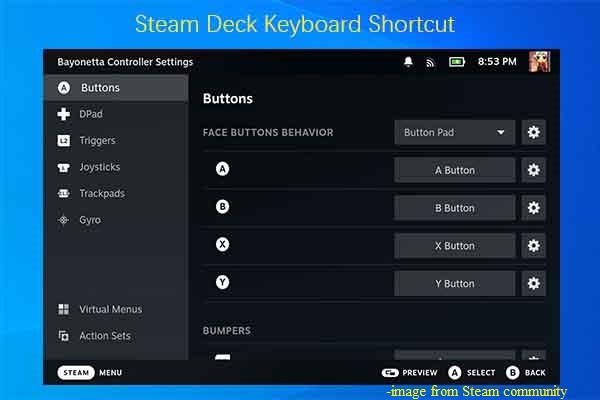 Steam Deck Keyboard Shortcuts Checklist (Game & Desktop Mode)