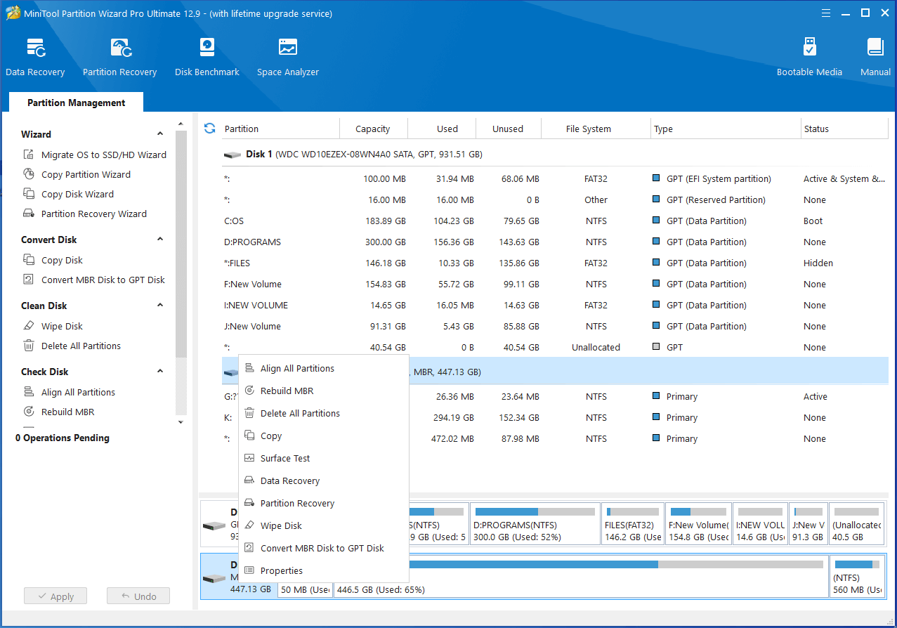 Partition Magic features