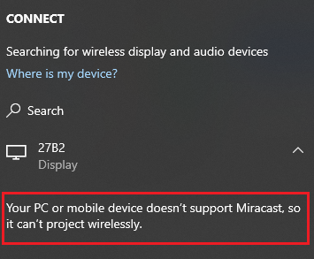 check your PC support Miracast or not