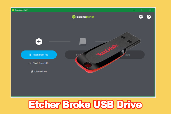 How to Restore It If Etcher Broke USB Drive/SD Card? [Pro Tips]