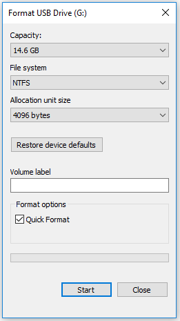 format an MMC card with File Explorer