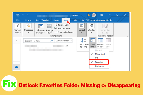 How to Fix Outlook Favorites Folder Missing or Disappearing