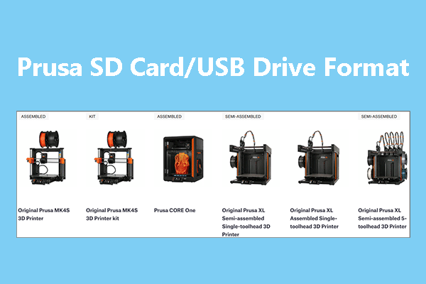 How to Format the SD Card/USB Drive for Prusa 3D Printers