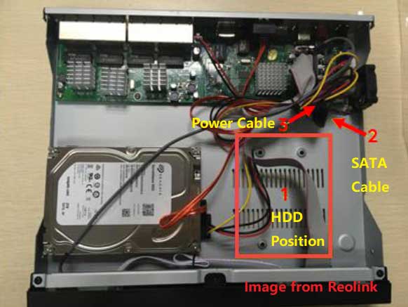 install HDD to Reolink NVR