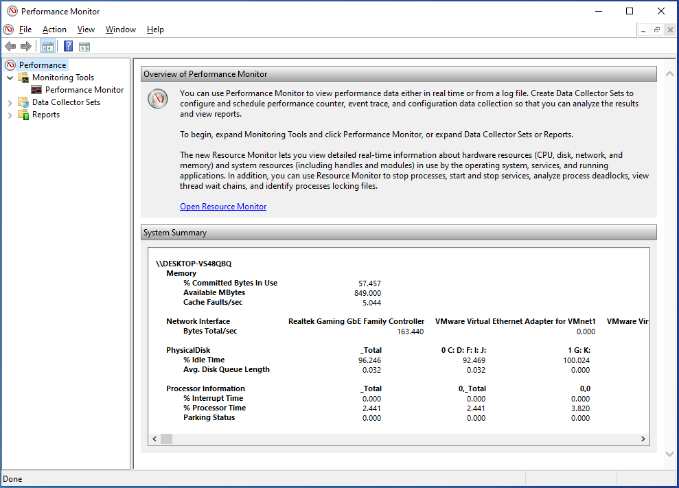 Performance Monitor