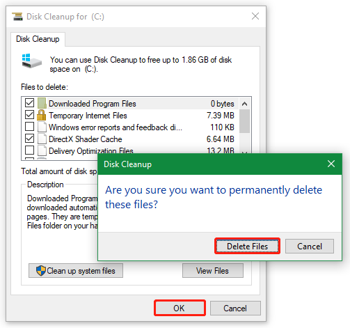 run Disk Cleanup