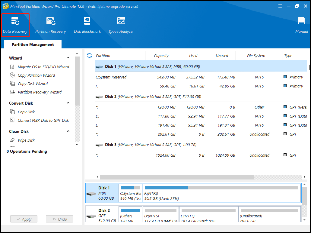 recover data from your computer with MiniTool Partition Wizard