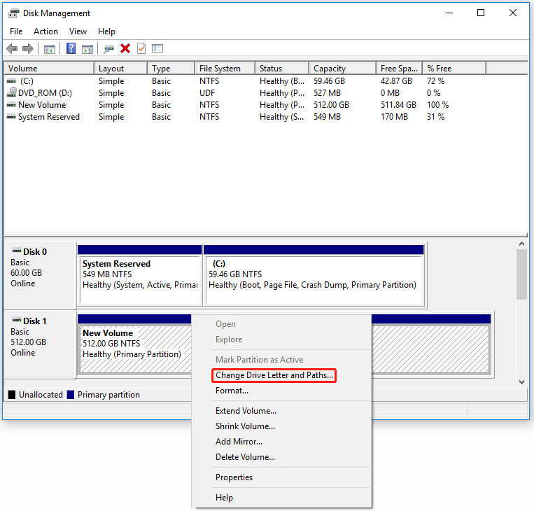 Change Drive Letter and Paths