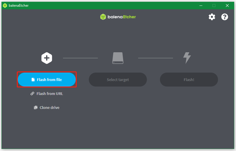 click Flash from file on Etcher