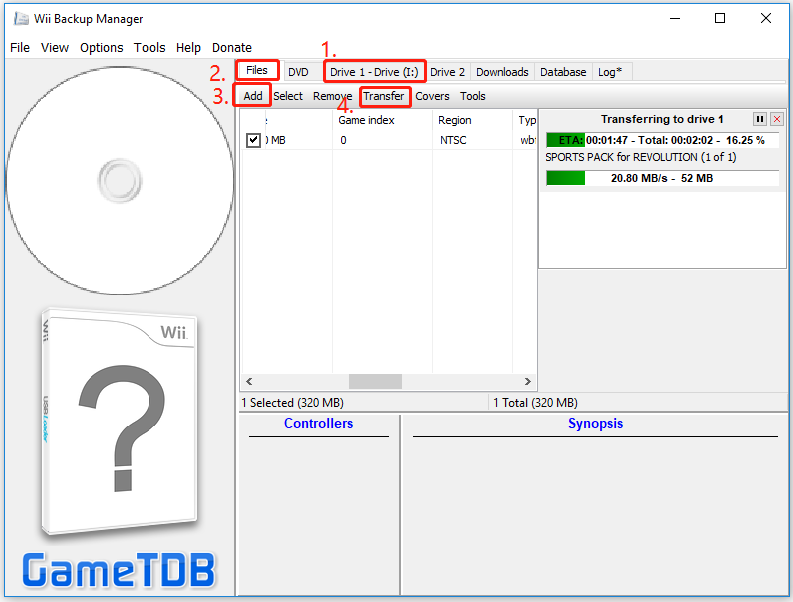 use Wii Backup Manager