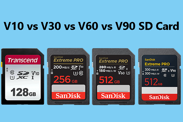 What’s the Difference Among V10, V30, V60, and V90 SD Card?