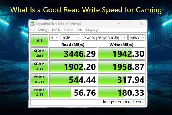 What Is a Good Read Write Speed for Gaming? Reveal the Answer