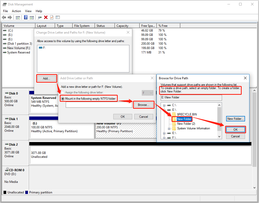 right-click the partition to be formatted and choose Format