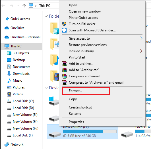 click Format to wipe eMMC drive