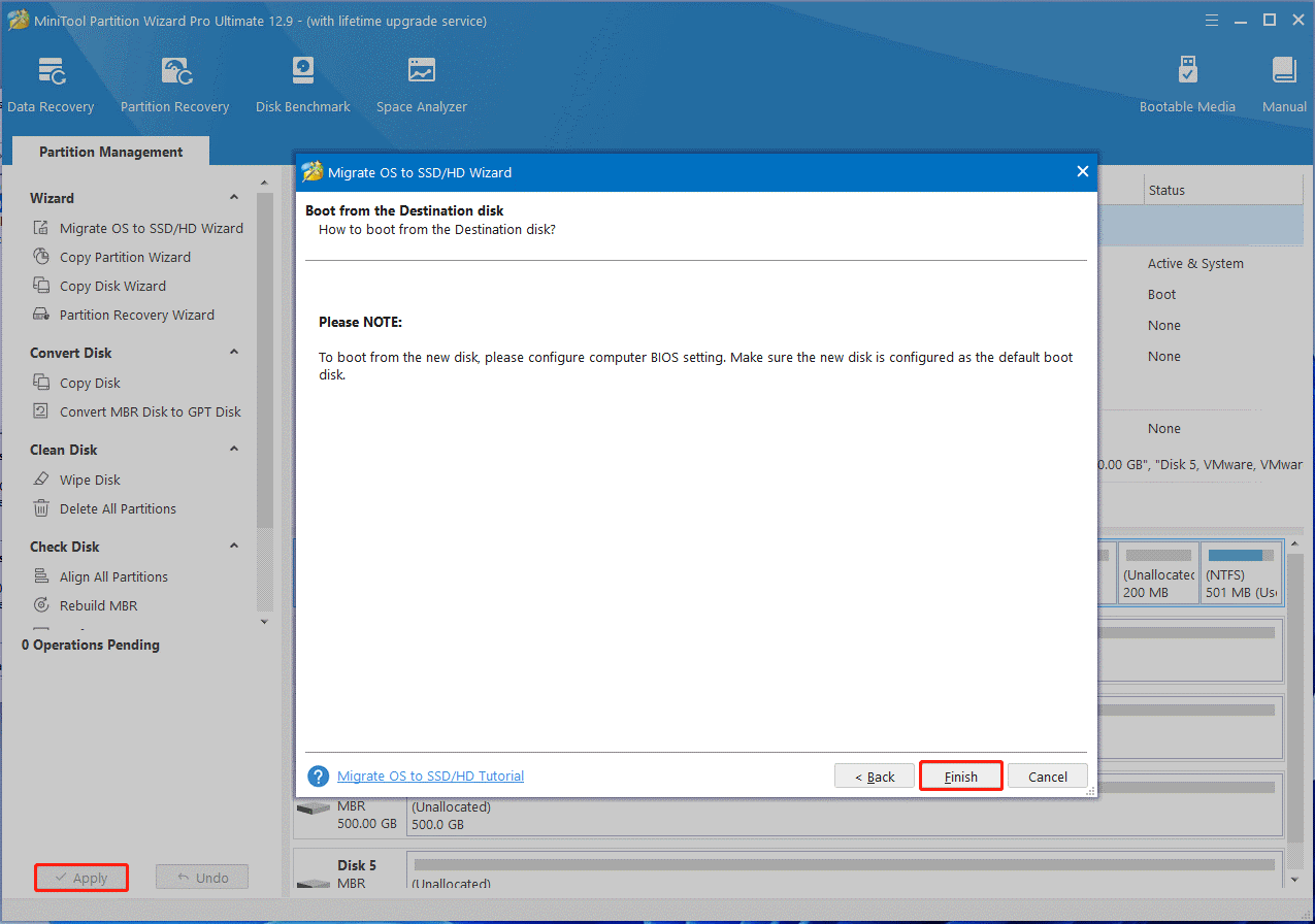 migrate OS to SSD using Partition Magic