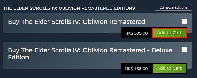 download Oblivion Remastered from Steam