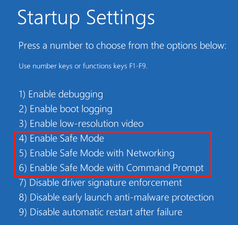 boot into Safe Mode