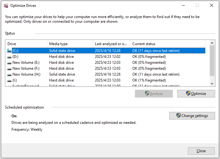 check if your computer has an HDD or SSD