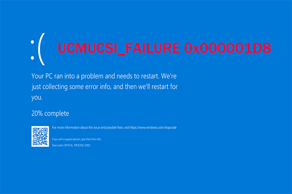 UCMUCSI_FAILURE 0x000001D8 Blue Screen | 5 Ways