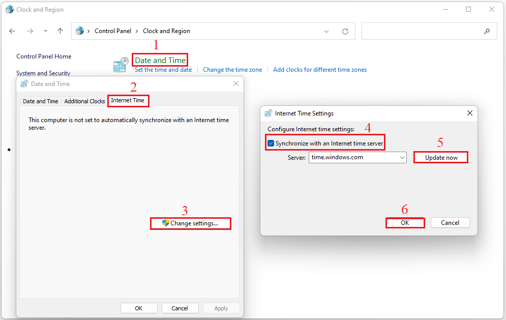 Correct Time and Date Settings on Your PC