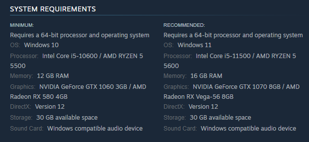 Elden Ring Nightreign system requirements