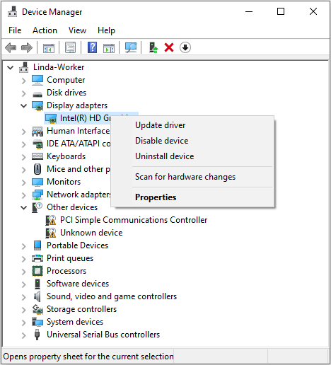 click Update driver