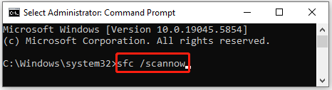 type the SFC command