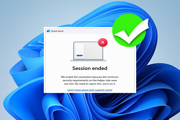 How to Fix Quick Assist Session Ended Error on Windows 11