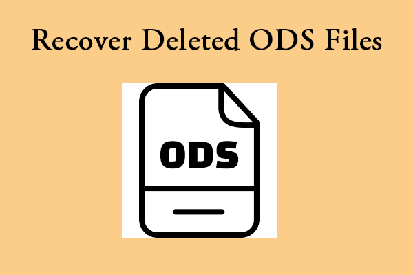 How to Recover the Deleted/Lost ODS File? Here’s the Full Guide