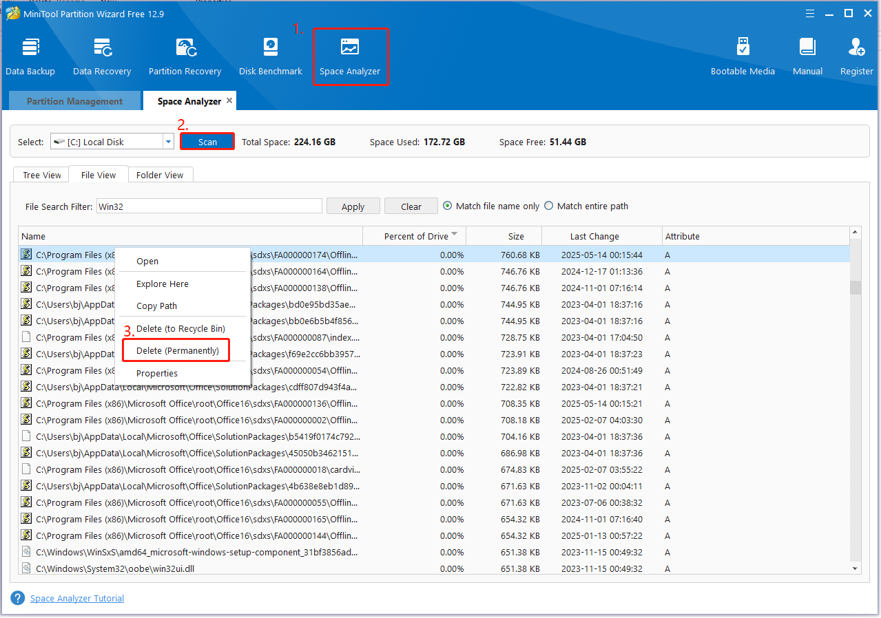 delete a file permanently using Partition Magic