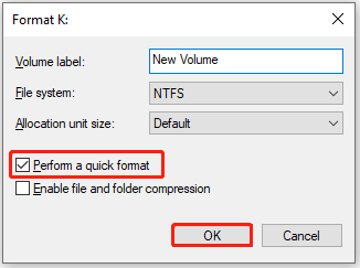 configure formatting settings and click OK to save changes