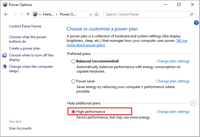 click High performance