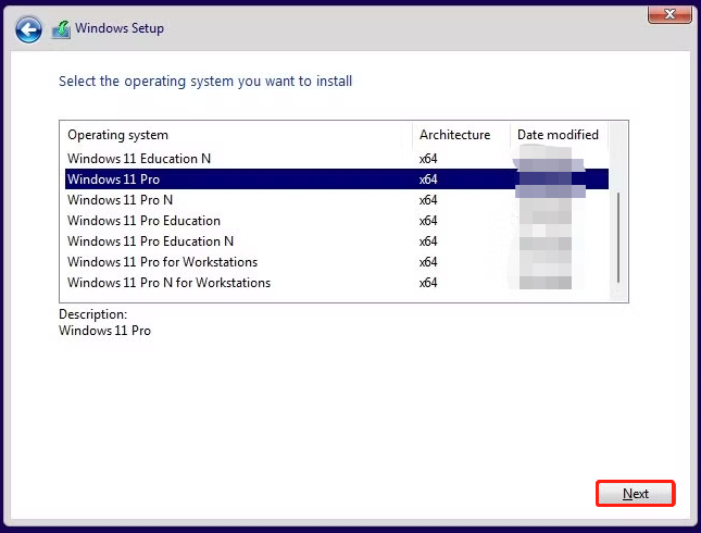 install Windows 11 Pro