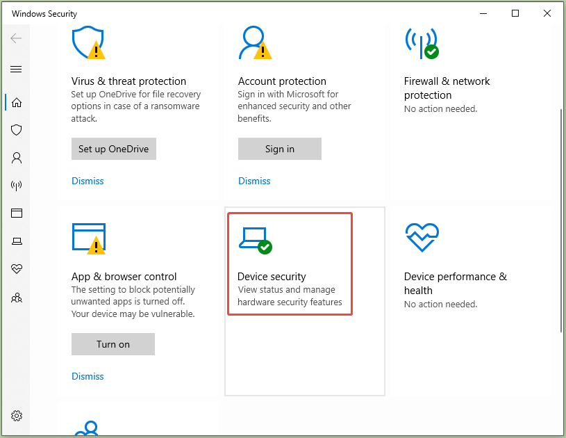 click Device security