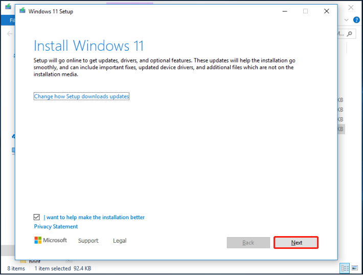 upgrade Windows 11 using the ISO file