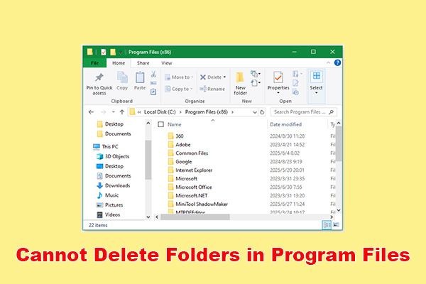 What to Do If You Cannot Delete Folders in Program Files