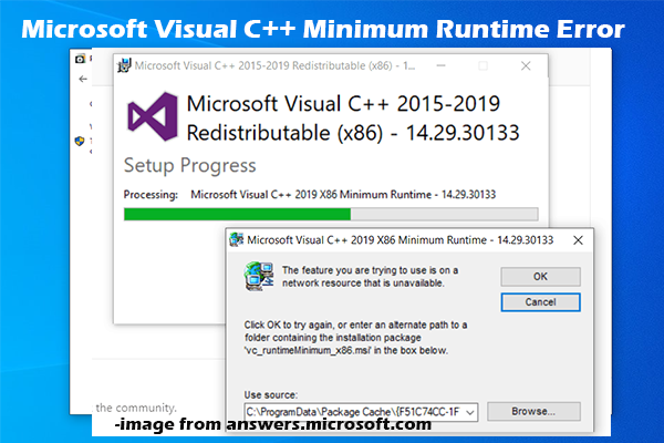 Microsoft Visual C++ Minimum Runtime Error: Try These Methods