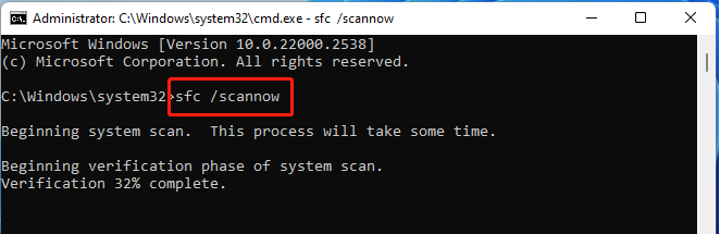 run SFC command