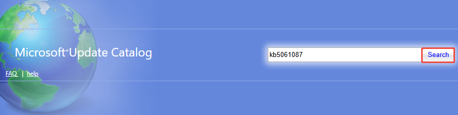 search the desired system version