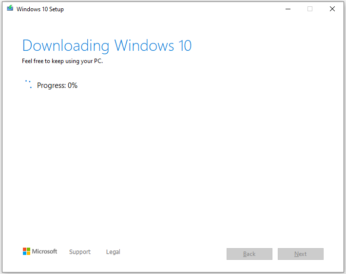 wait for the finish of the upgrade process