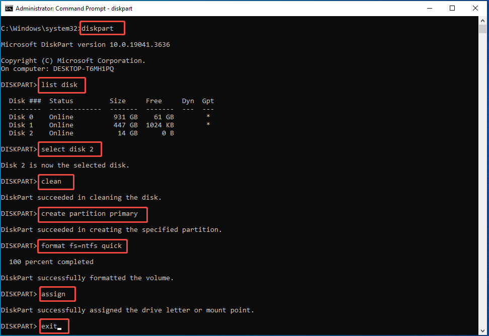 clean the drive and format it into NTFS
