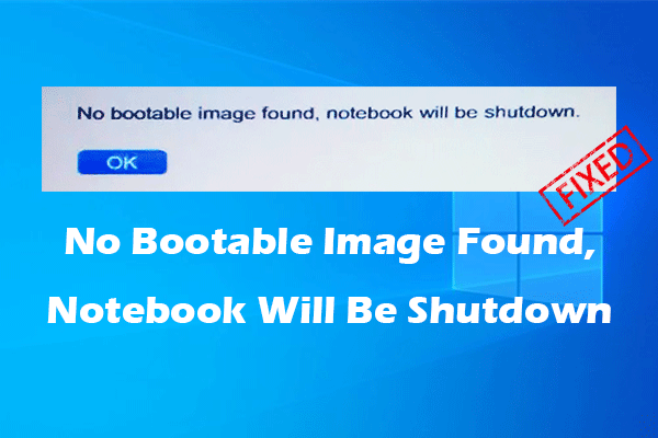 No Bootable Image Found: How to Troubleshoot the Error?