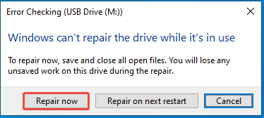 decide when to repair the drive
