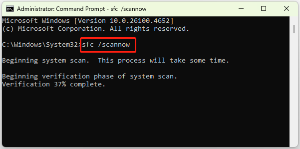 run SFC command
