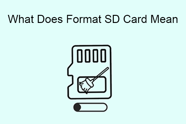 What Does It Mean to Format an SD Card [Full Guide]