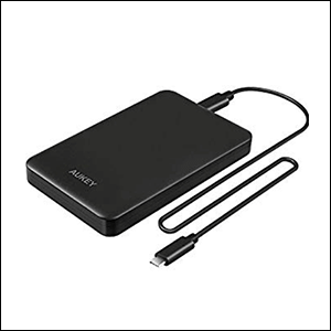 the picture of an external hard drive