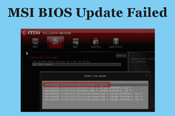 What to Do If MSI BIOS Update Fails or Gets Stuck?