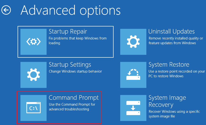 click Command Prompt