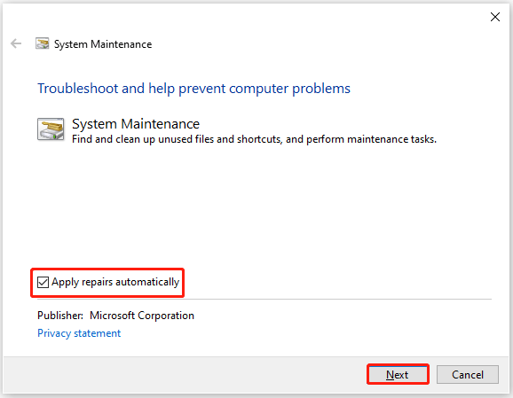 apply repairs automatically
