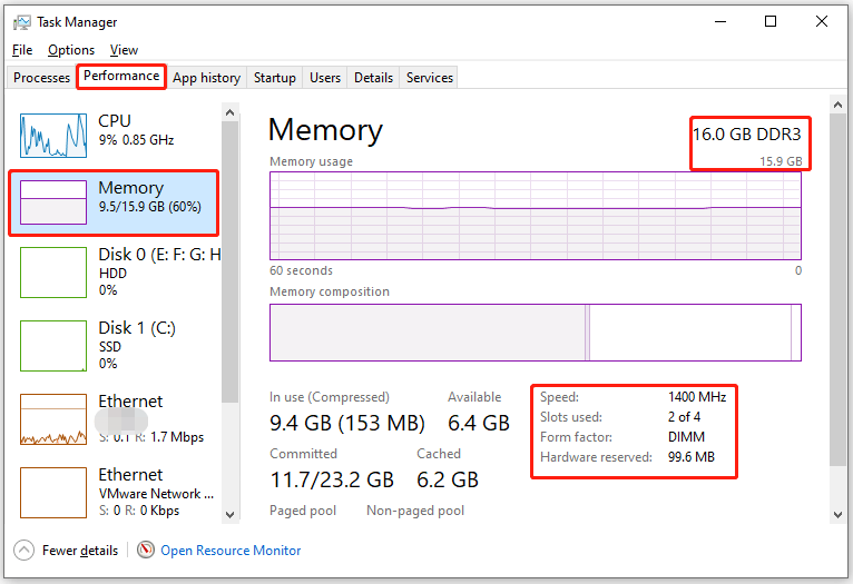 check your current RAM specs in Task Manager